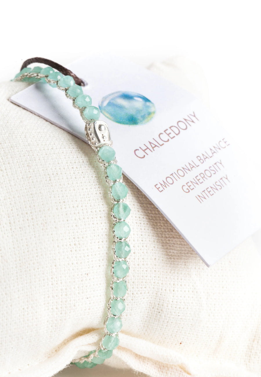 Chalcedony Bracelet | Silver