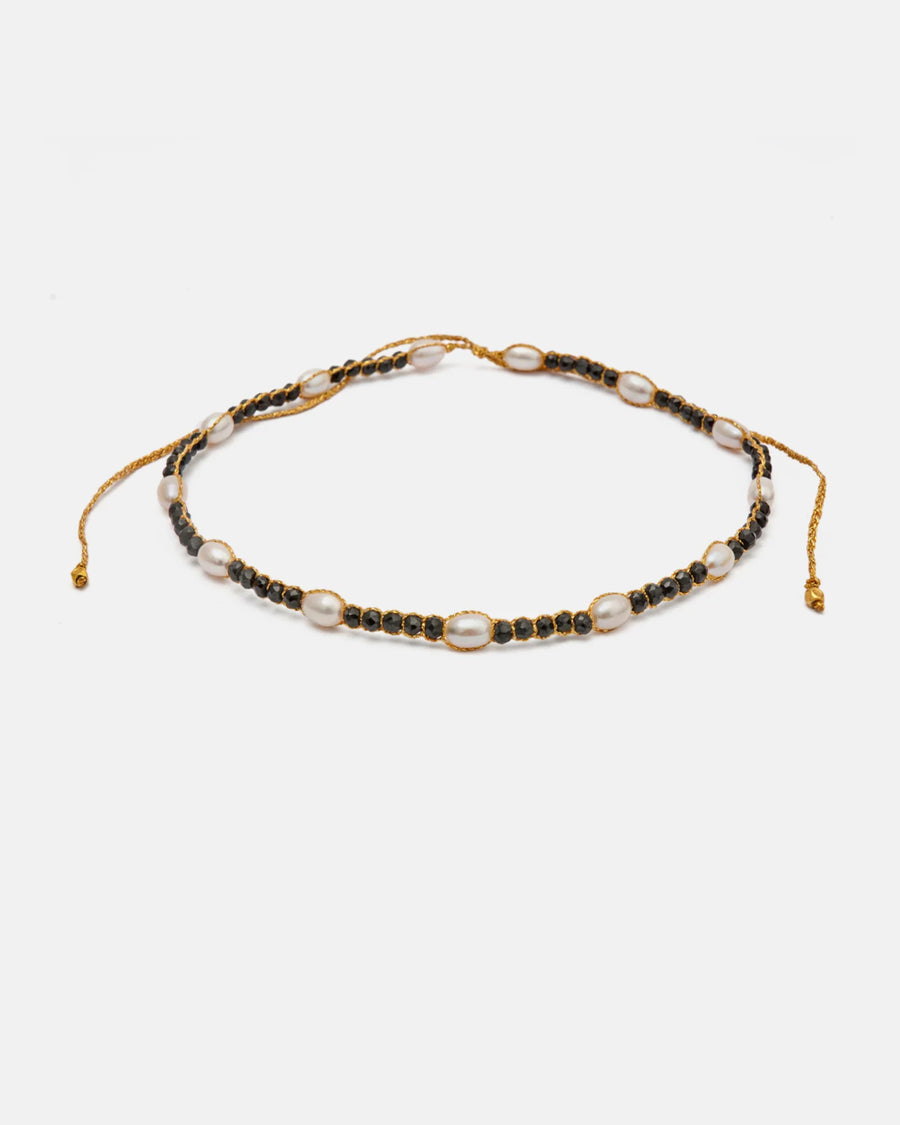 Black Tourmaline Choker | Gold
