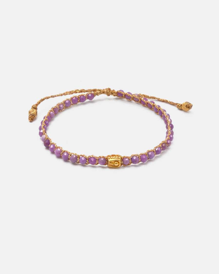 Charoite Bracelet | Gold