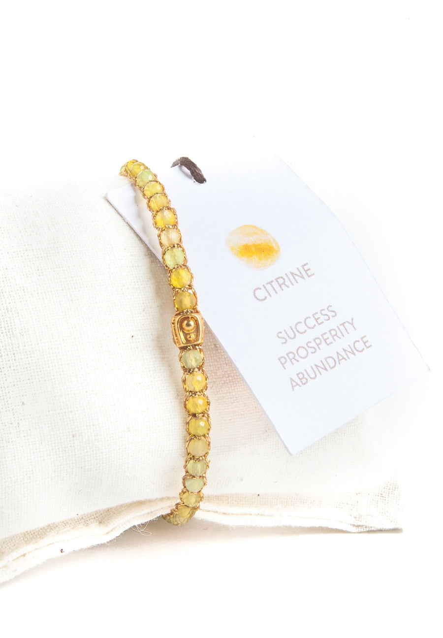 Pulsera de Citrina | Oro