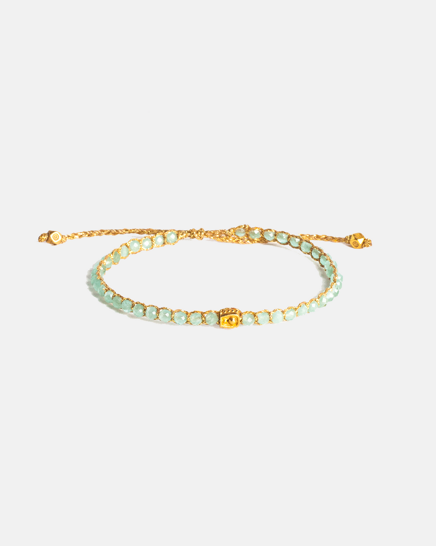 Pulsera de Calcedonia | Oro