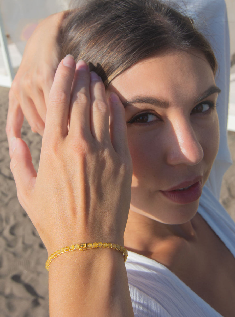 Pulsera de Citrina | Oro